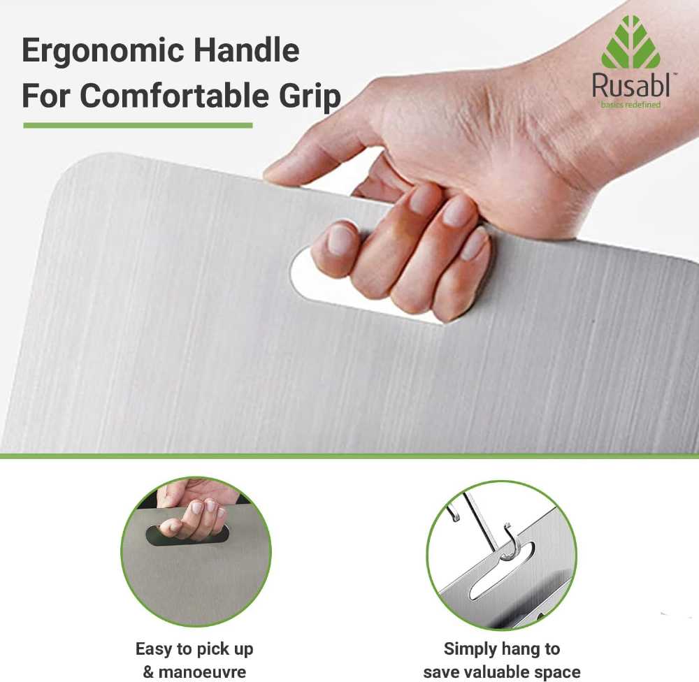 Pure Stainless Steel Chopping Board for Kitchen