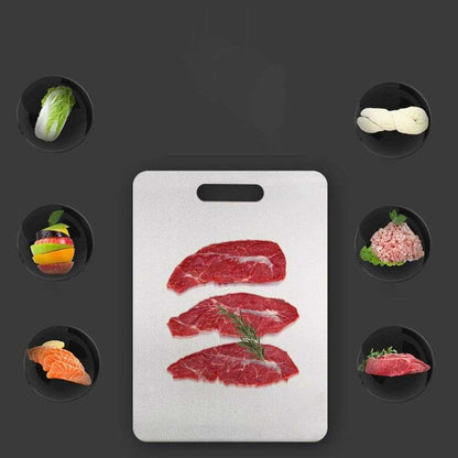 Pure Stainless Steel Chopping Board for Kitchen